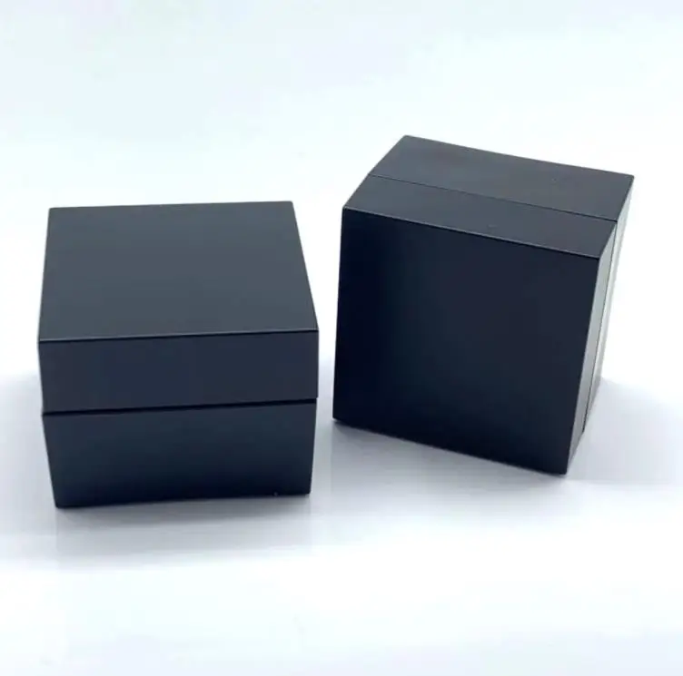 Matte Black Gel Nail Polish Jars 5ml Square Acrylic Cream Bottle Empty 5g Cosmetic Jar for Painted Glue Powder SN1190