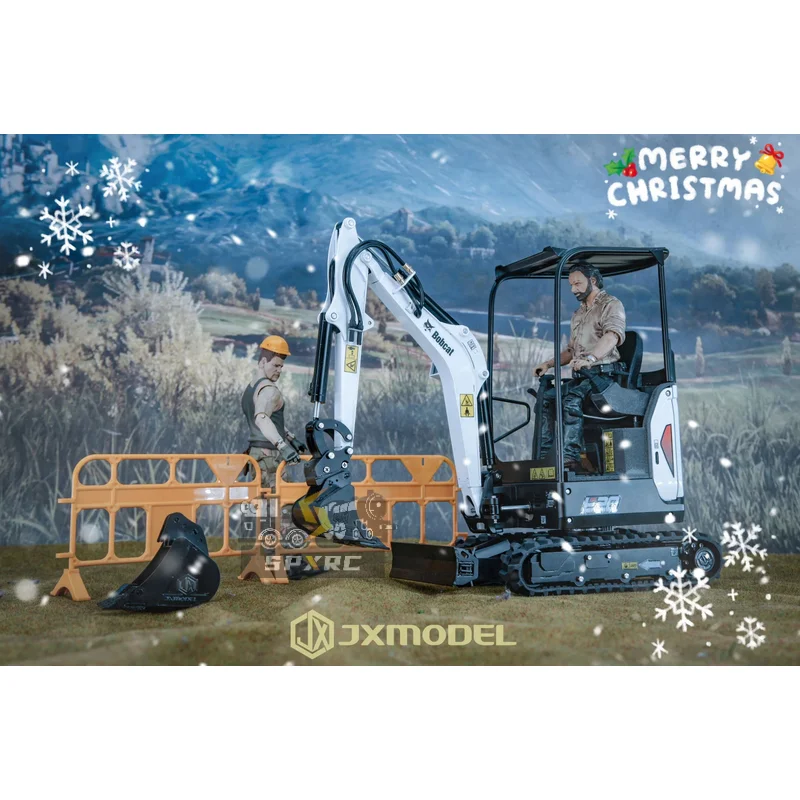 JXmodel JX-E20 mini excavadora RTR 1/14 metal electrónico hidráulico control remoto modelo de escritorio ​