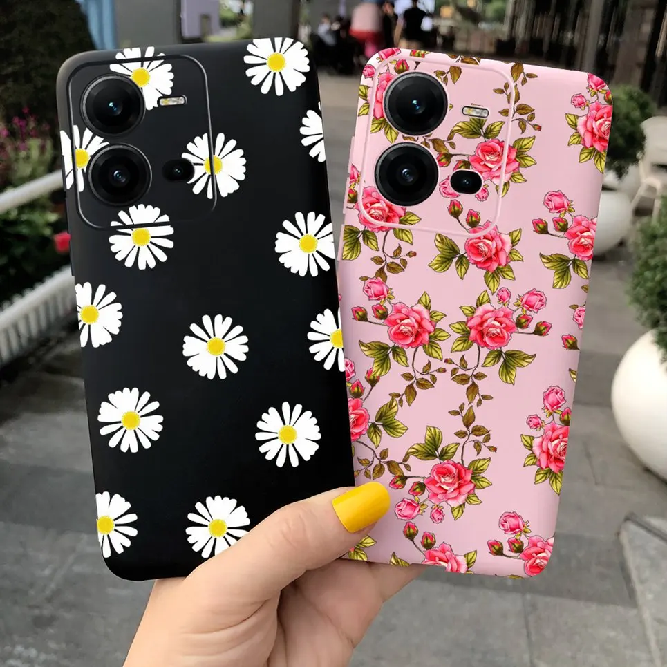 For Cover Vivo X80 Lite 5G Phone Case 6.44 inch Retro Style Fashion Back Fundas Shell For Vivo X80Lite X 80 Soft Silicone Coque