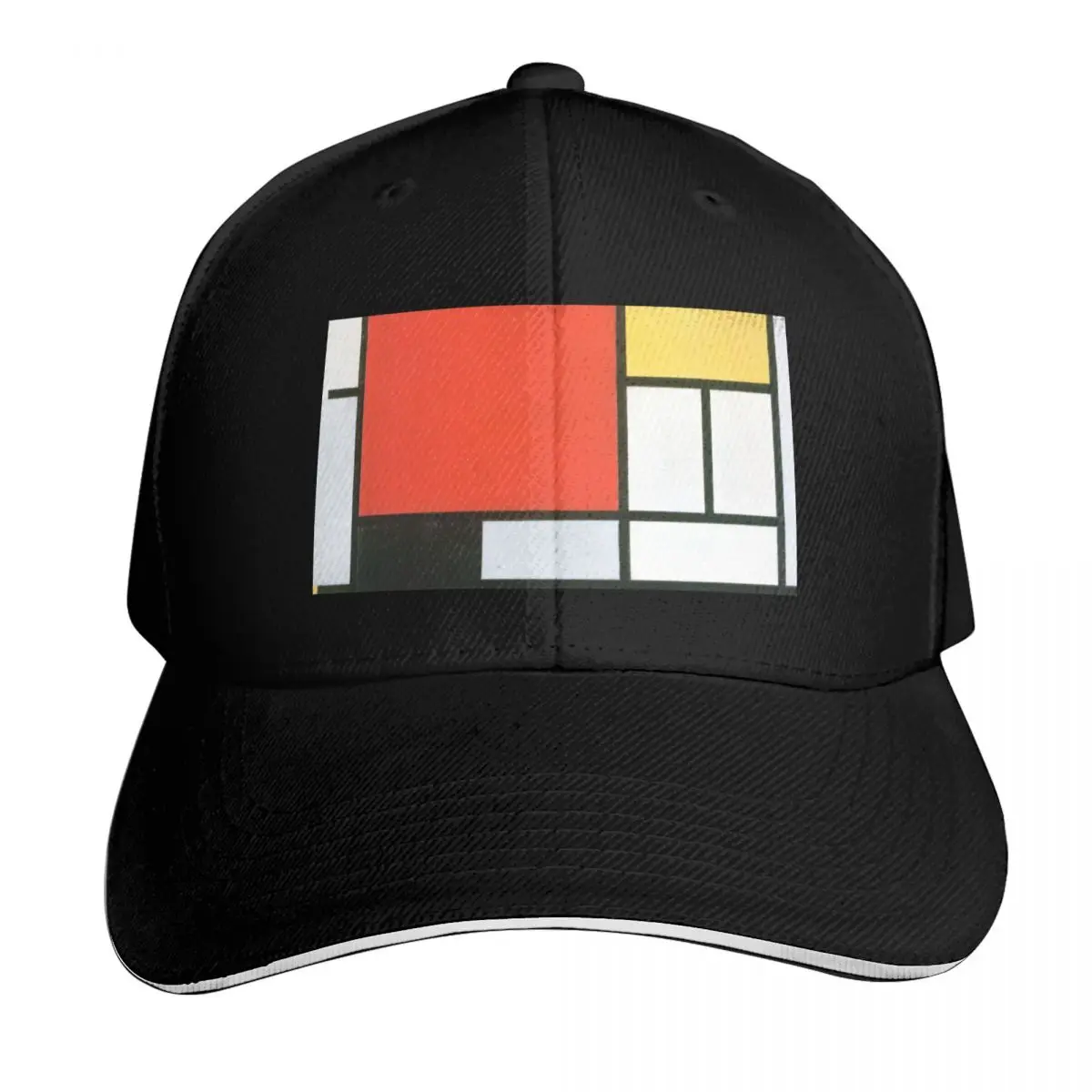 

Piet Mondrian, Composition in red, yellow, blue and black Baseball Cap tea Hat Beach Bag Horse Hat Men Luxury Brand Women's