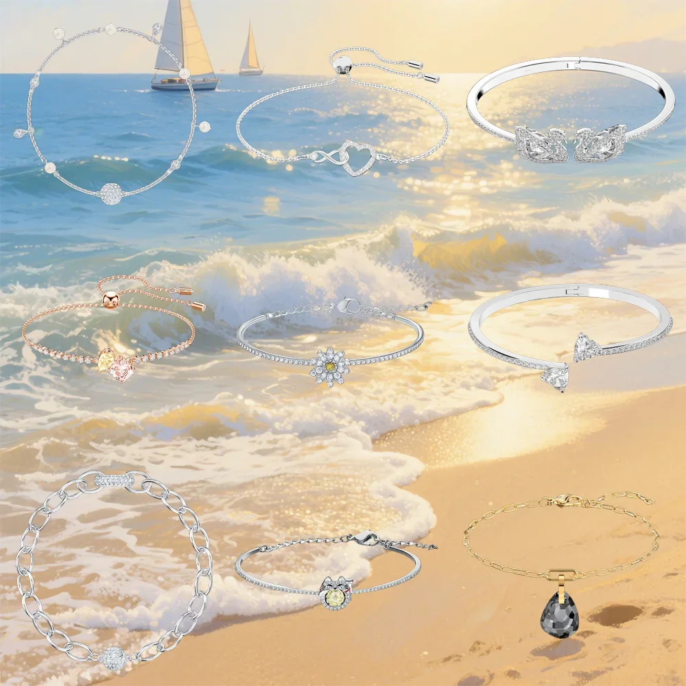 

gemstone bracelet, swa, fashionable design, suitable for girlfriend gifts and daily wear