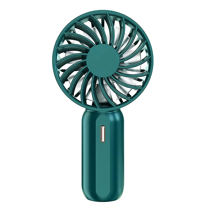 Ventilador portátil pessoal com bateria recarregável, Ventilador de refrigeração, 3 velocidades ajustáveis, Casa, Crianças