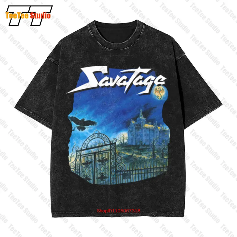 Savatage Poets And Madmen Tour Band Rara Camiseta vintage grande IHZ2