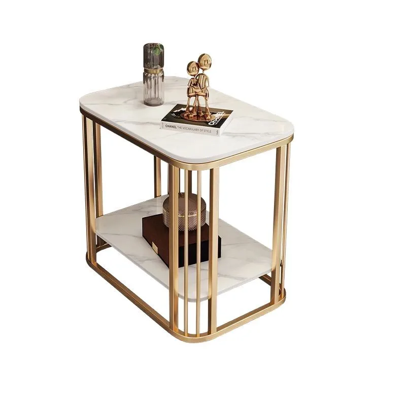 LMM living room trolley movable marble European-style small apartment sofa next to square