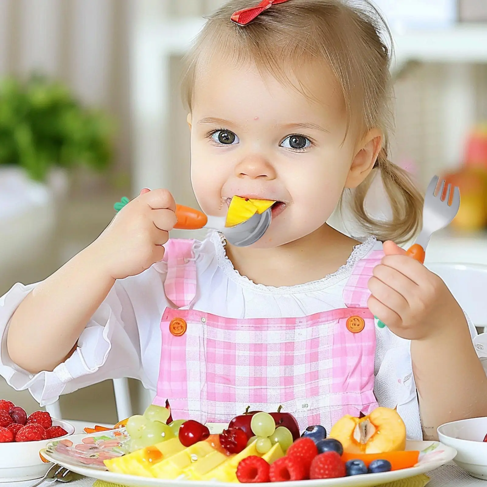

Silverware For Toddler Stainless Steel Baby Flatware Kit With Storage Case Feeding Tableware Set Including Fork And Spoon For