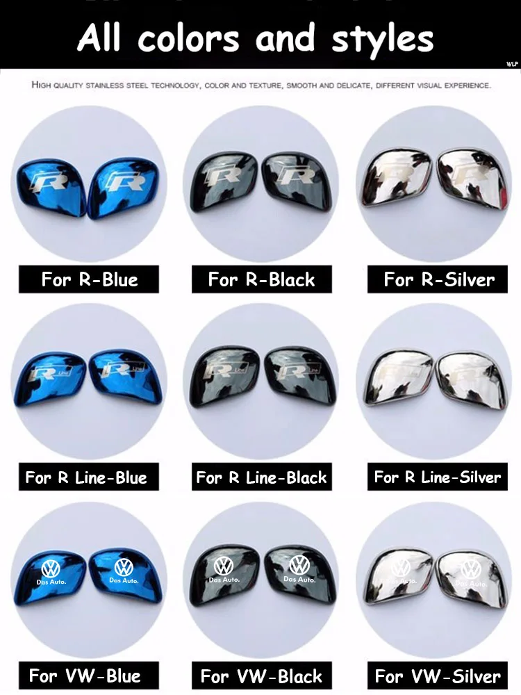 1 زوج علبة تروس السيارة التحكم ذراع السرعة ملصقات التحول عصا مقبض الملحقات لشركة فولكس فاجن GTI بولو جولف تيجوان طوارق شيروكو CC