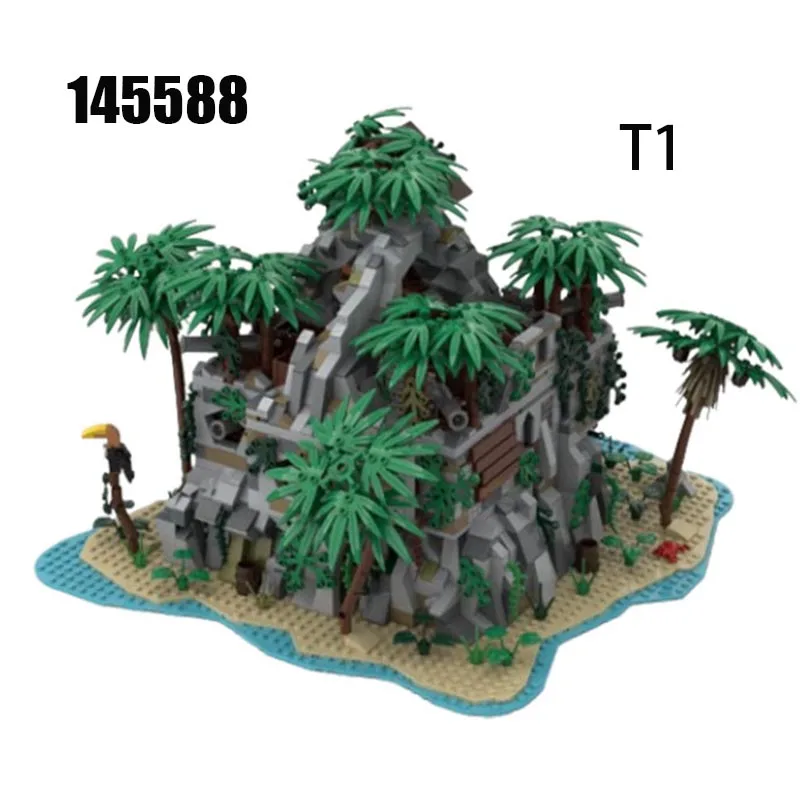 

MOC-145588 Island Fortress Док-укрытие Модель Строительные блоки Технология Кирпичи DIY Сборка Модульная городская улица Игрушка в подарок