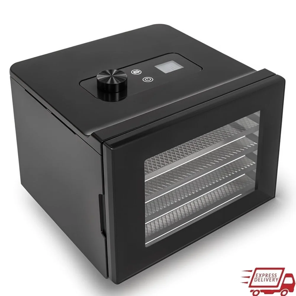 

Digital Food Dehydrator 4 Trays 350W Adjustable Temperature 95-160F Programmable Compact Dehydrating Machine ETL Approved