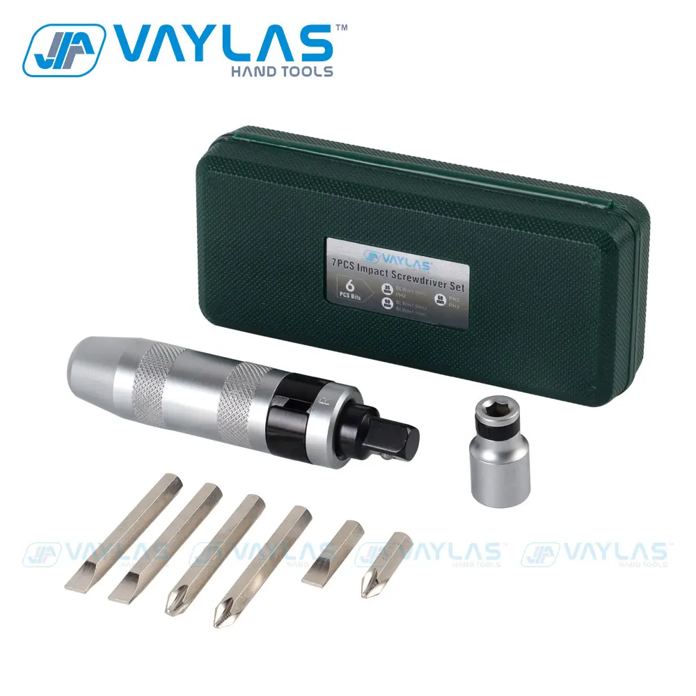 Conjunto de Chave de Fenda de Impacto Multiuso Resistente Chave de Fenda de Choque Cinzel Bits Kit de Ferramentas Extrator de Parafuso Plano e Philli Removedor