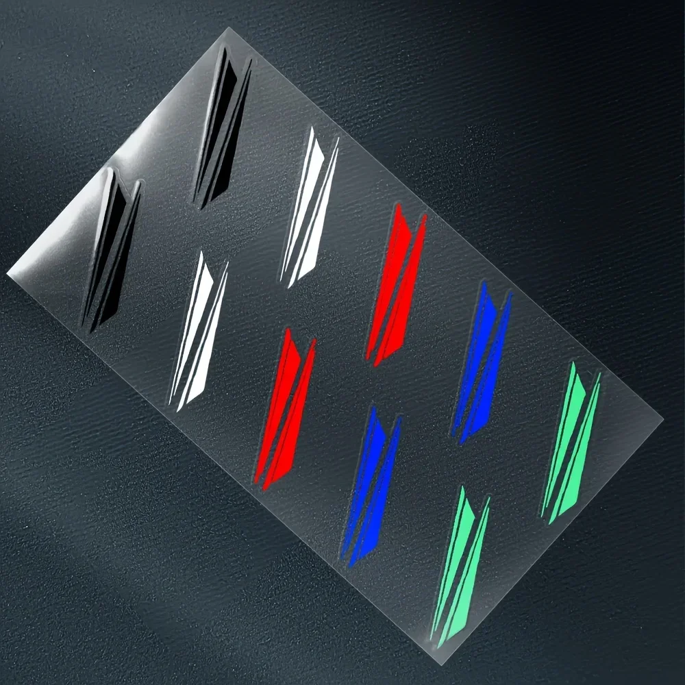 오토바이 자동차 맞춤 장식 안전 애호가 액세서리용 반사 스트라이프 그래픽 스티커 2개/세트