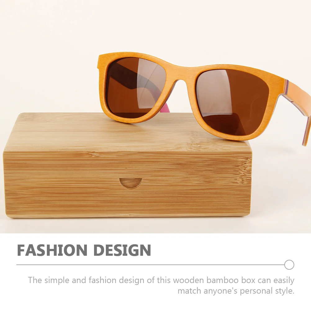 

Wooden Glasses Case For Men Women Bamboo Eyeglass Storage Box Durable Sunglasses Holder Simplicity Design