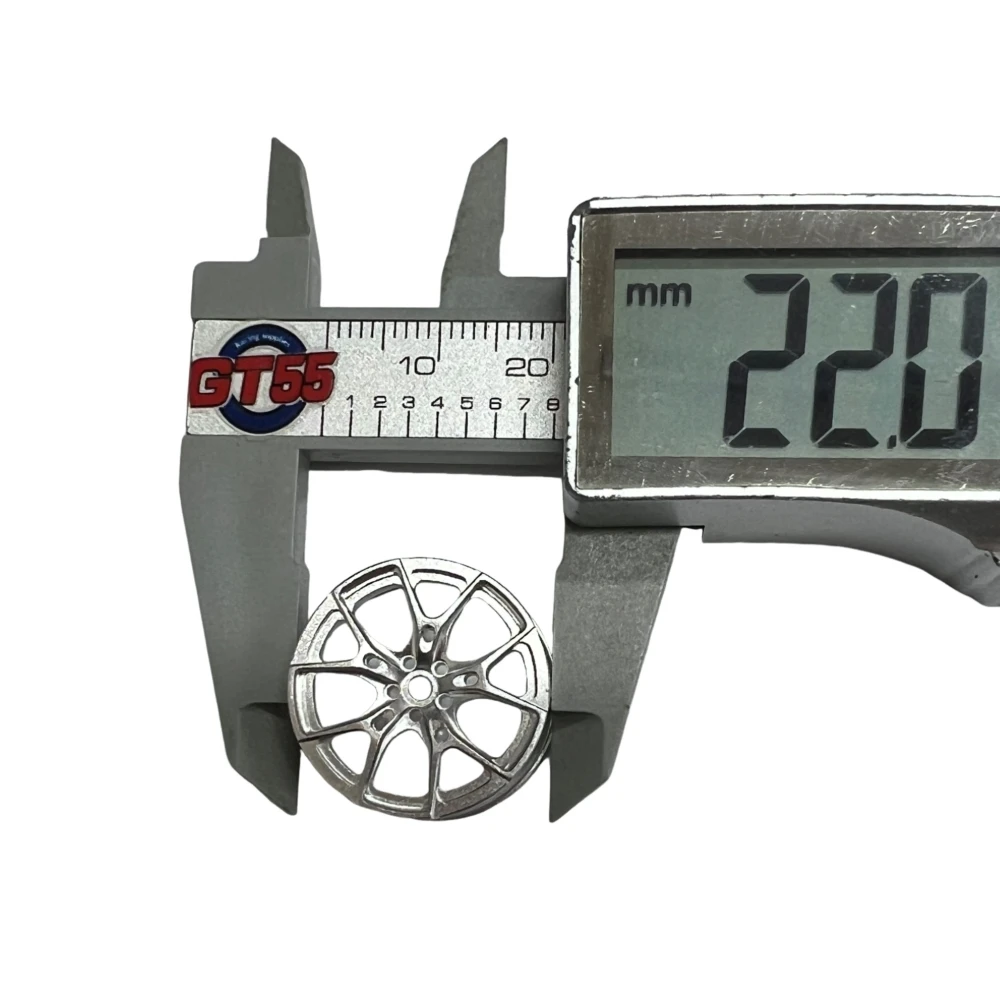 ล้อโลหะ MA RACING 1/24 ระบบขับเคลื่อนสี่ล้อ (เส้นผ่านศูนย์กลางภายนอก 22 มม. กว้าง 9.5 มม.) 4 ชิ้น สำหรับ D24 DLR8