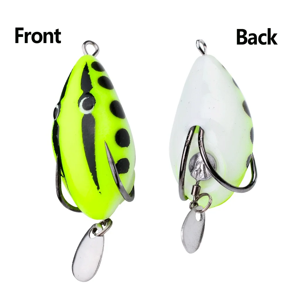 

5pcs/Box Topwater Fishing Lures Set Mini Soft Frog Swimbait With BKK Hooks Spinner Spoon Weedless For Bass Trout Pike Snakehead