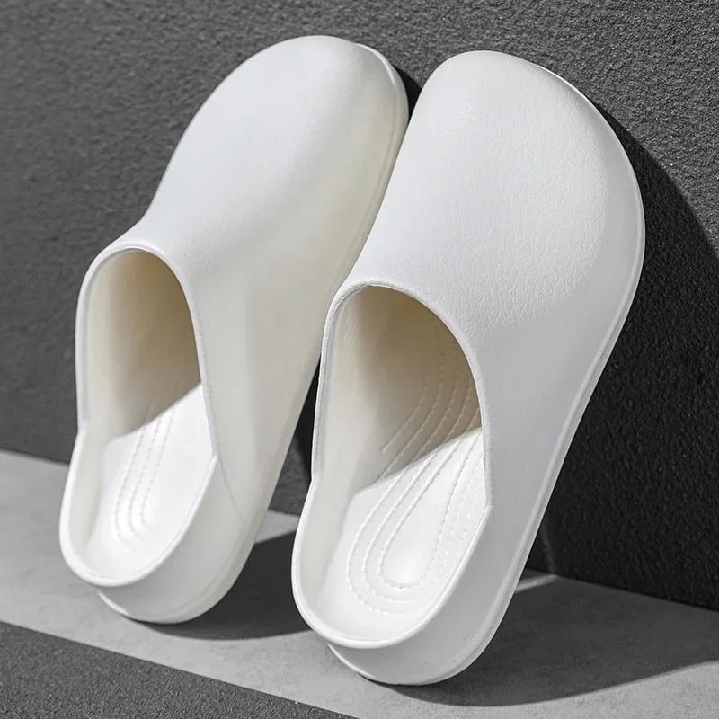 

Мужская кухонная обувь для шеф-повара, женские непромокаемые садовые сабо, полутуфли с закрытым носком, резиновые тапочки, ресторан, отель, работа, лето