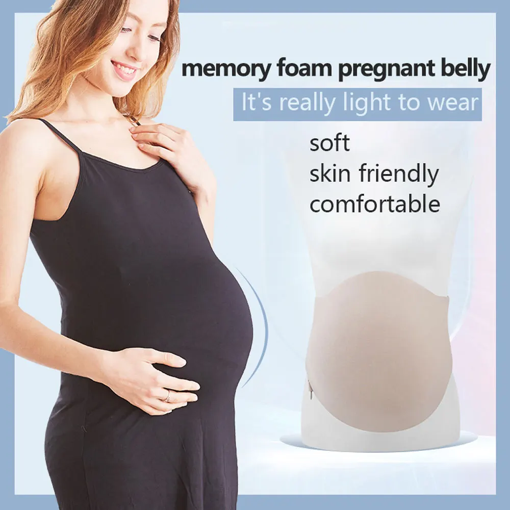 2-10Month Fake Belly Pregnancy Pregnant False Tummy Artificial Stomach For Cosplay Actor Crossdresser Performer TV Show Prop