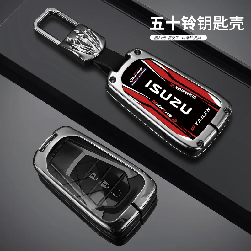 Car Remote Key Case Fob Cover Shell For Isuzu New MU-X X Series DMAX D-Max X-Terrain Pickup 2021 2022 Auto Keychain Accessories