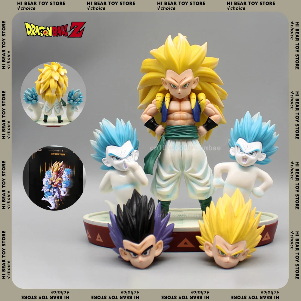 

Классические фигурки Gotenks, фигурка дракона жемчуга Z, аниме, 3 головки, изменяемые, 20 см, модель Super Saiyan, реальная фигурка, детский подарок