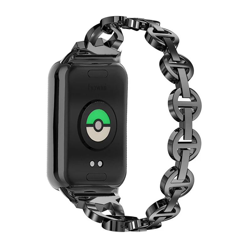 Браслет с бриллиантовой связью для Xiaomi Mi Band 9 Pro, ремешок для часов Redmi Watch 4, металлический ремешок Correas reloj для mi band 8 pro, браслет