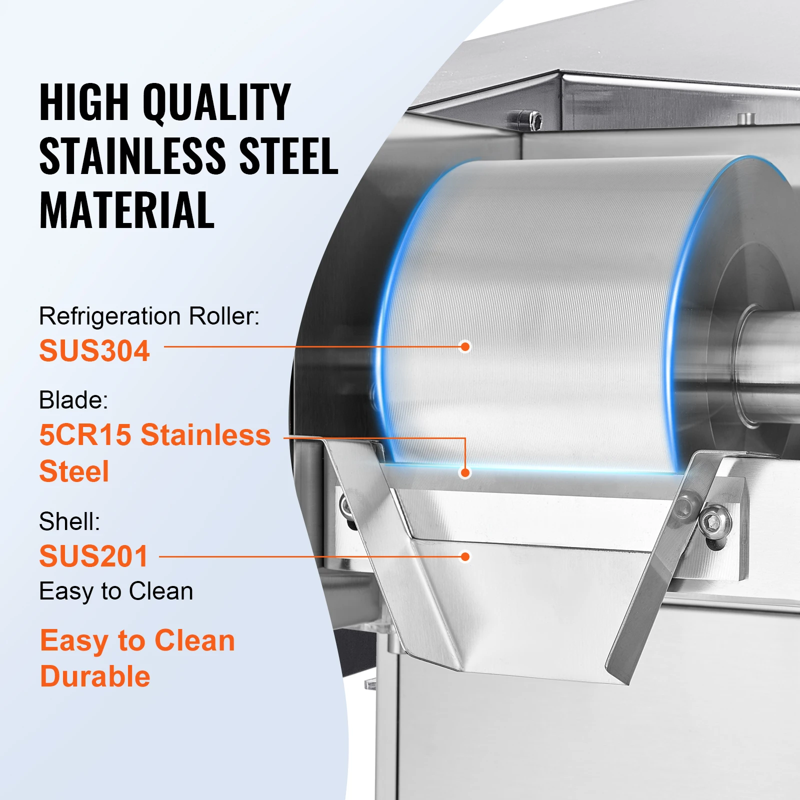 SucceBuy Commercial Snowflake Ice Machine Stainless Steel Ice Shaver Machine Electric Snow Cone Maker Liquid Cooling System