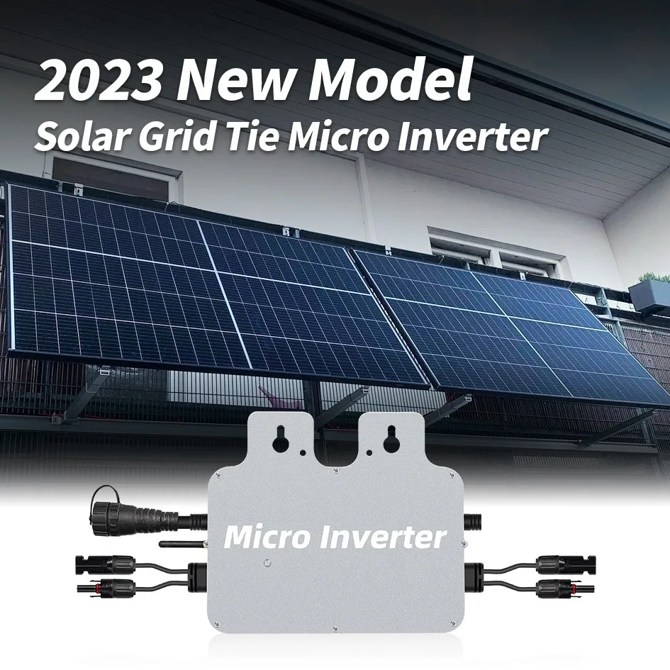 600W Single Phase Grid Tie Micro Inverter VDE Certified IP65 Waterproof Smart MPPT Balcony Solar System