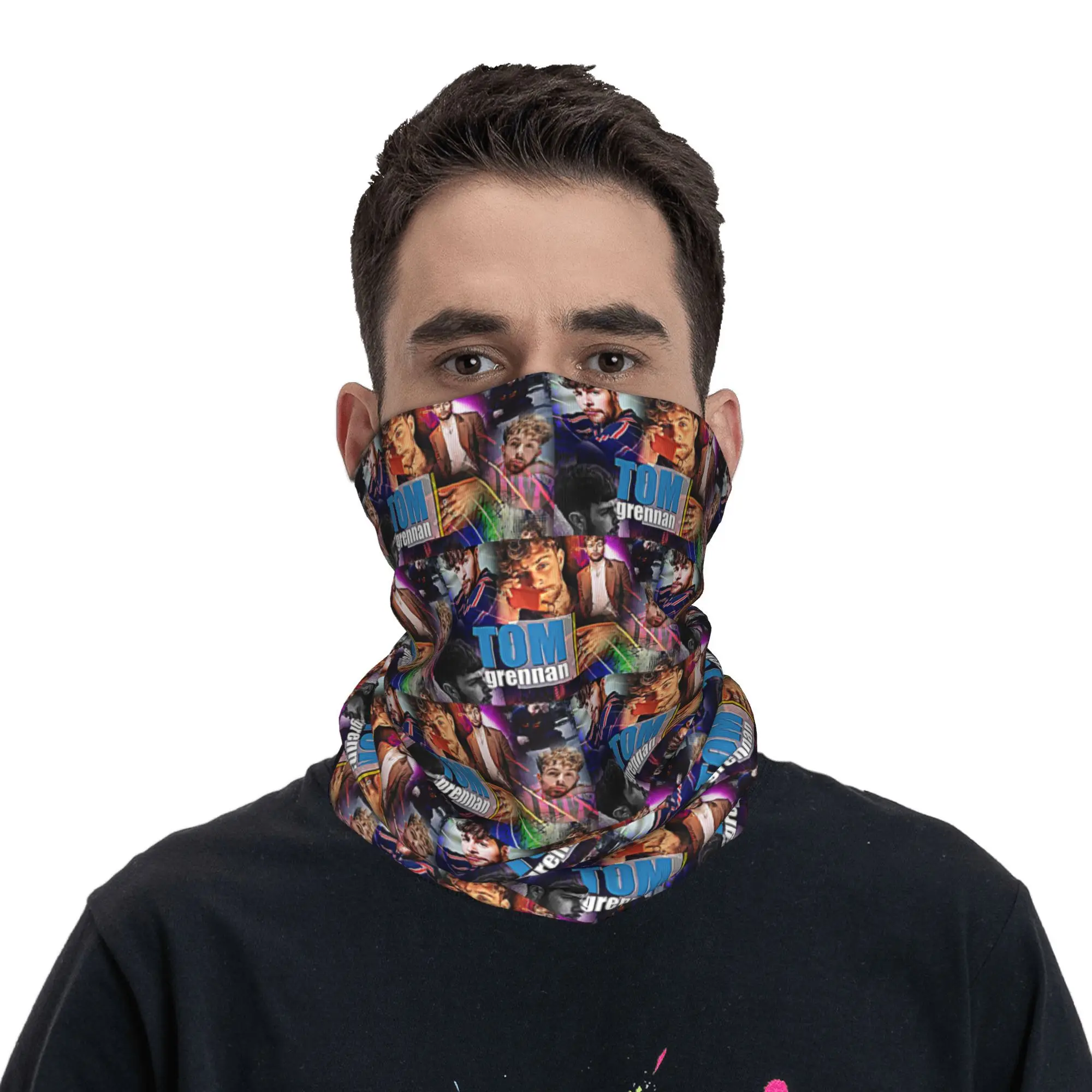 

tom grennan Bandana Neck Cover Printed Wrap Mask Scarf Multifunction Balaclava Running Unisex Adult All Season