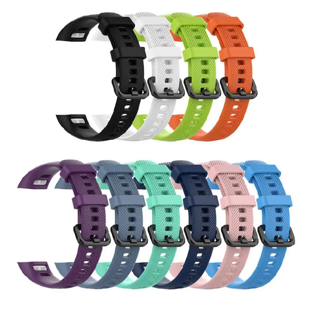 Hot Silicone Wrist Strap For Huawei Honor Band 5 Standard Smart Wristband Sport Replacement Wrist Strap Bracelet Belt