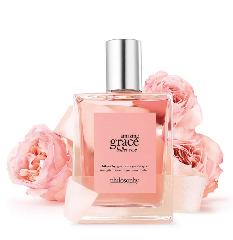 น้ำหอม Philosophy Amazing Grace Ballet Rose Eau de Parfum ขวดสีชมพูอ่อน กลิ่นดอกไม้ น้ำหอมสำหรับผู้หญิง