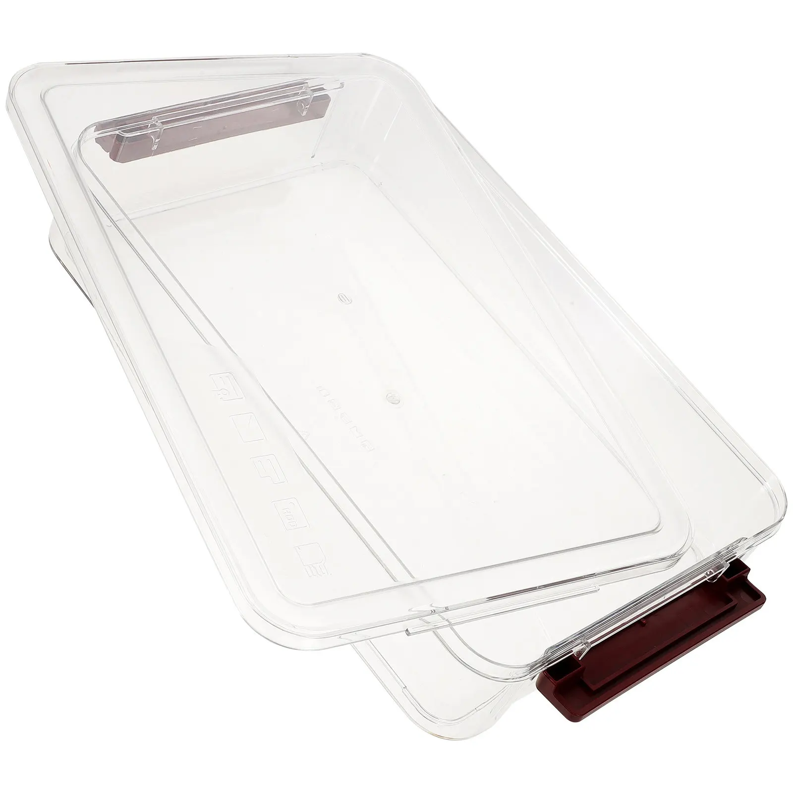Portable Wear-Resistant Desktop File Organizer Box Transparent Document Storage Case Office File Storage Holder for Home School