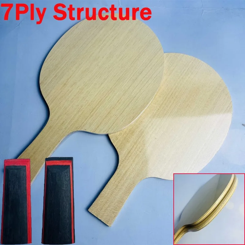 

Настольная теннисная ракетка 7Ply с карбоновым покрытием, основание из древесины лимба, ели и айоус, карбоновый композитный блок для настольного тенниса