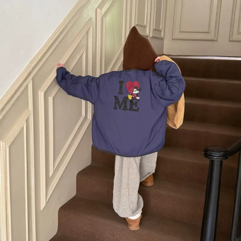 

Детская осенняя куртка для девочек, новая, с вышивкой в виде сердца, в клетку, двусторонняя, для подростков, на молнии, с длинными рукавами, верхняя одежда для девочек