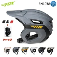 BATFOX casco de ciclismo de montaña todoterreno casco de bicicleta 3/4 hombres mujeres protección gorra de seguridad Ricing Road MTB cascos de bicicleta