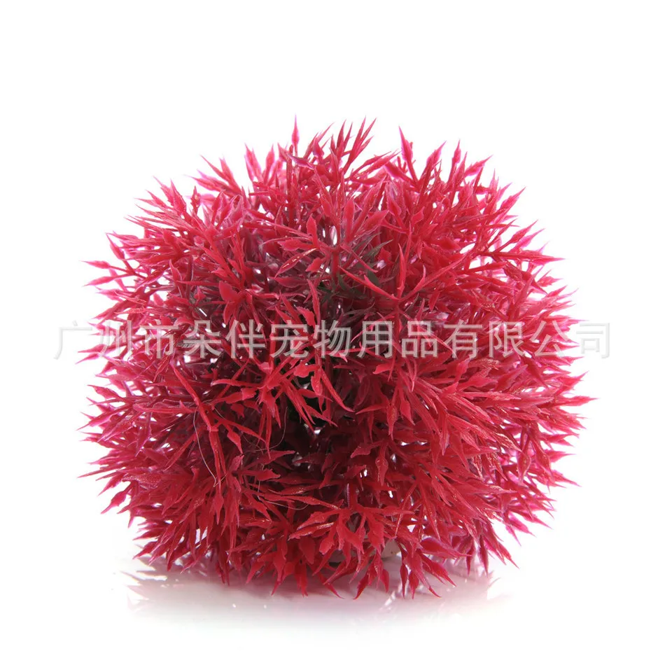 Simulation Grass ball Aquarium Decor Water Weeds Ornament Plant Fish Tank Decorations