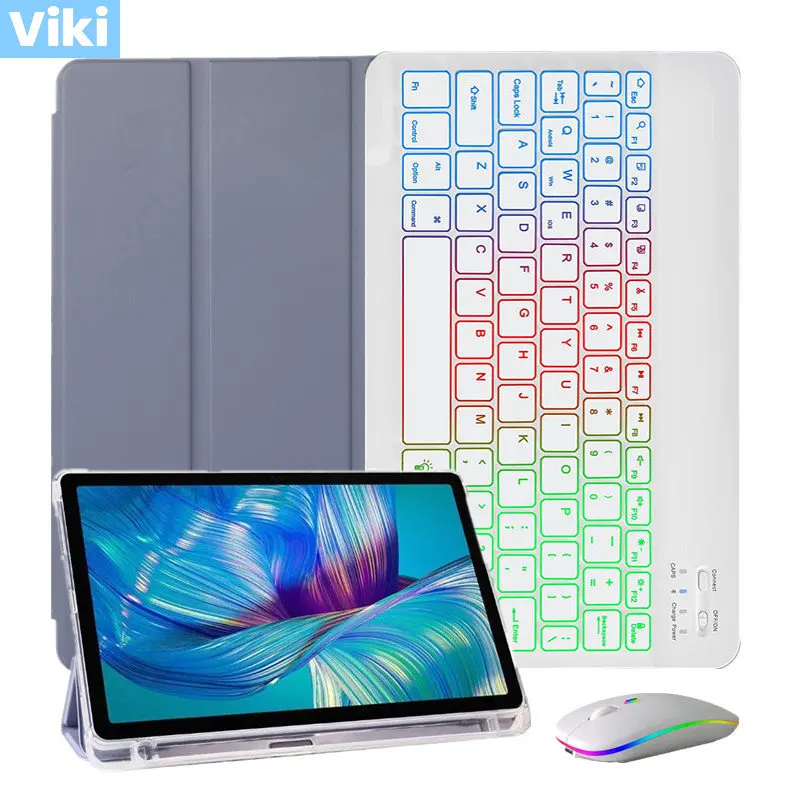 

Rainbow Backlit Keyboard For Lenovo Tab P11 Gen 2 Gen2 Case with Pen Holder Soft Cover For Lenovo Tab P11 2nd Gen Case tb350fu