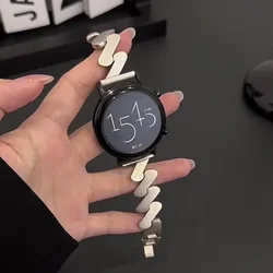 20mm Metal Strap for Samsung Galaxy Watch 6/5/4 40mm 44mm Active2 Luxury Women Band for Huawei GT2/GT3 42mm Amazfit GTS 4 3 Bip
