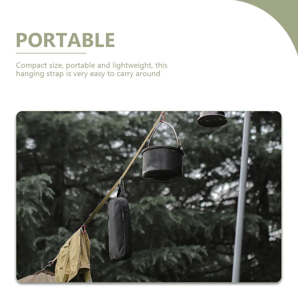 

Tent Hanging Rope Camping Lanyard for Lanterns Cookware Shoes Compact Lightweight Outdoor Hanging Rope Camping Equipment Drying