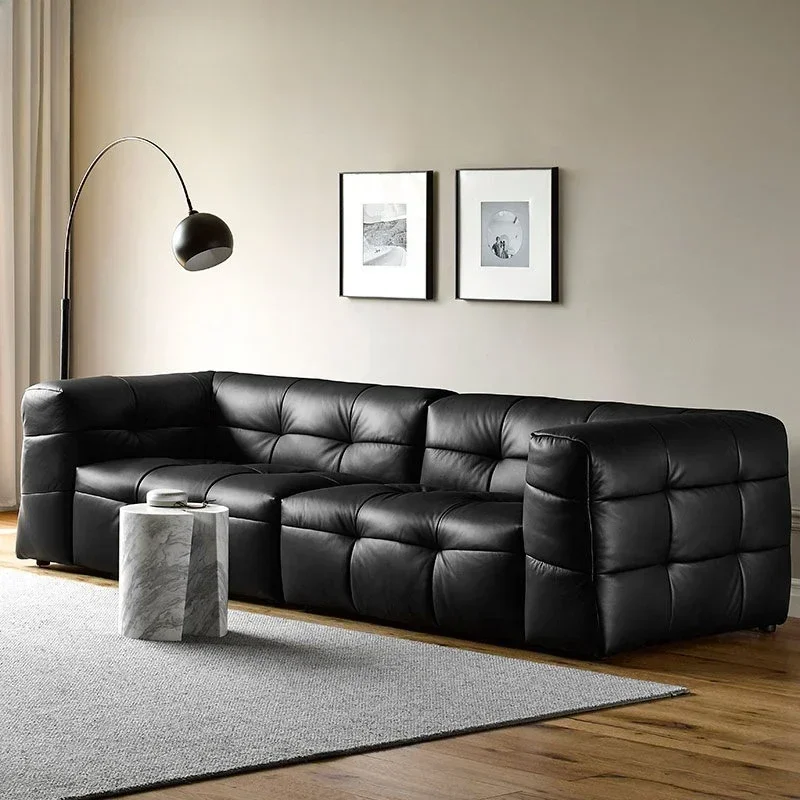 Italian minimalist pull-up sofa