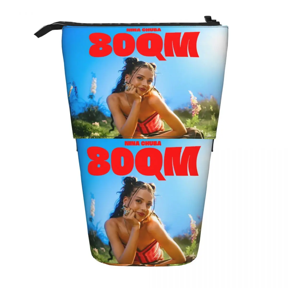 

Телескопические пеналы Ninas Chubas для мальчиков, большие аксессуары для концертов с музыкальным принтом, сумка для ручек, школьные принадлежности