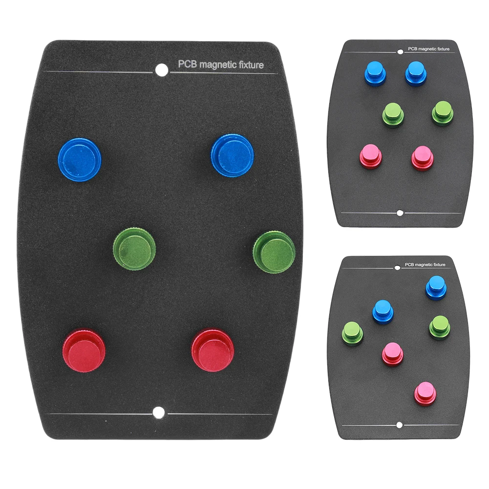 

Universal PCB Board with 6 Magnetic Pins PCB Clamp Device Multifunctional PCB Circuit Board Fixture for Electronic Repair