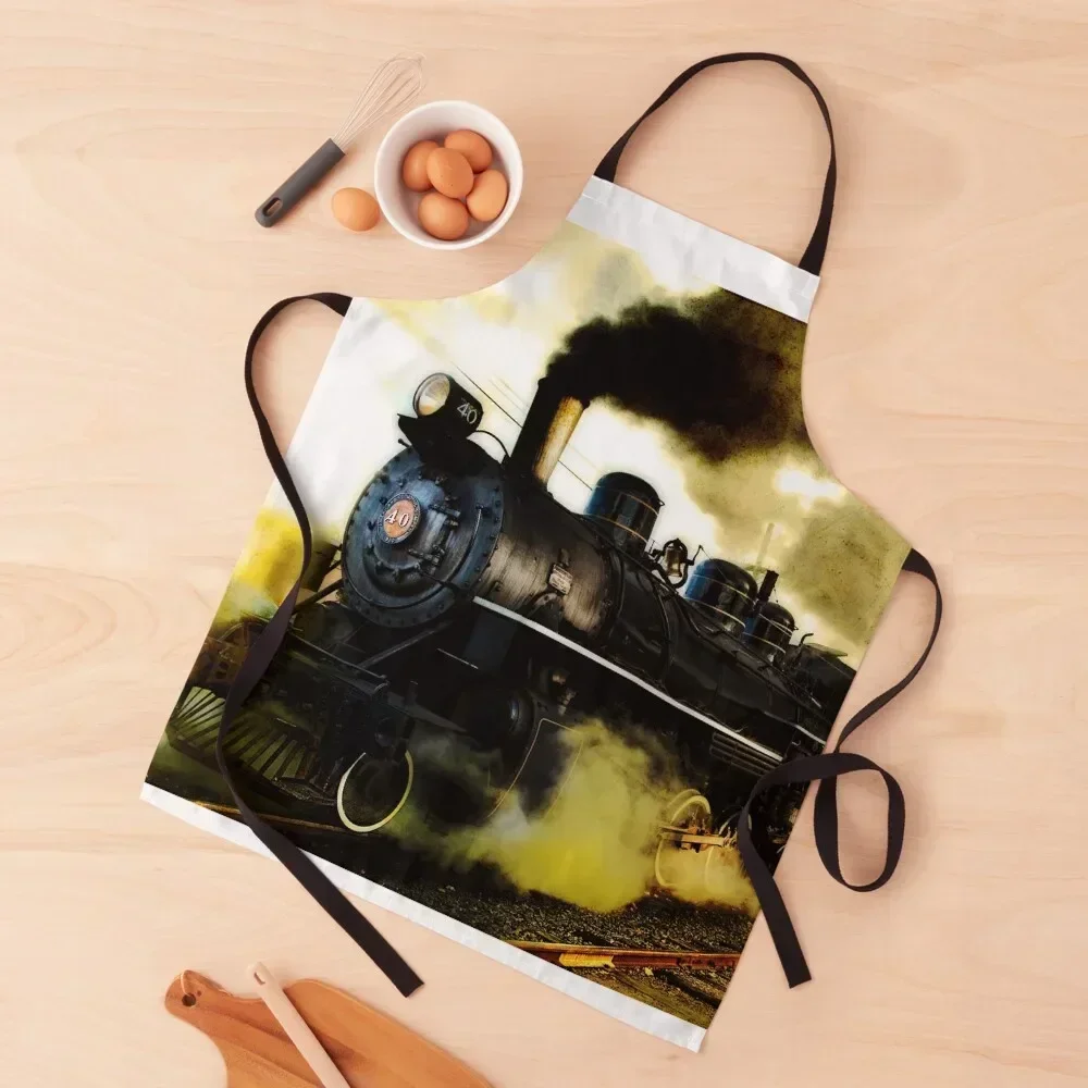 

Old Steam Apron Kitchen Things Home and kitchen products Women's Home Clothes Household Items Kitchen Apron