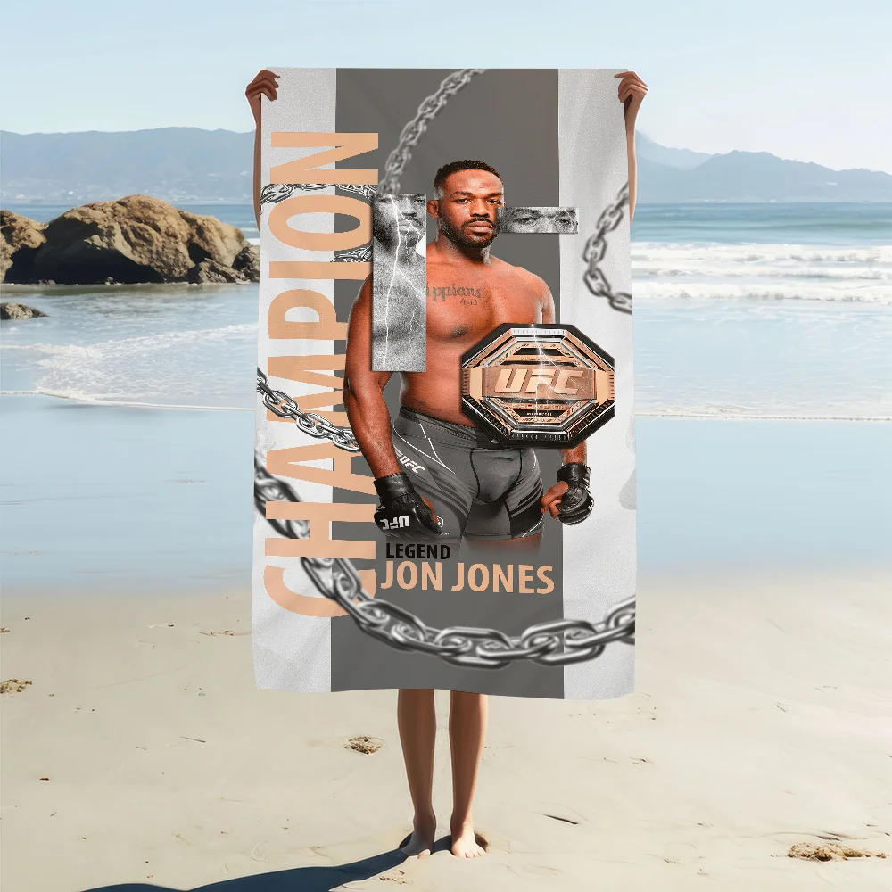 J-Jon J-Jones U-UFC Towel Beach Quick Dry Soft Pool Towels Gift for Travel Gym Shower Camping sports