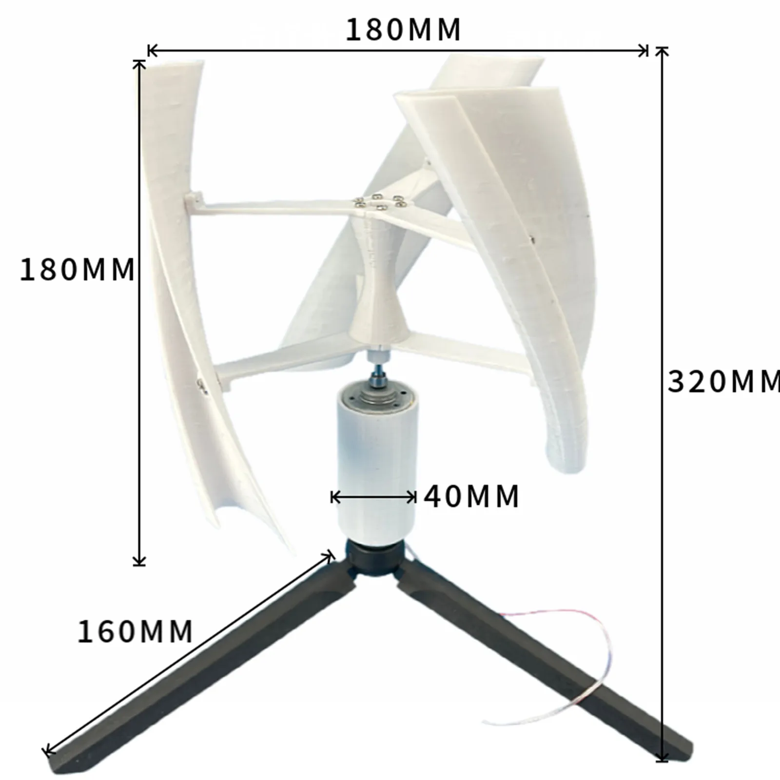 

Alternative Energy Micro Wind Power Generator Vertical Axis Brushless DC Generator 1-25W 1-15V