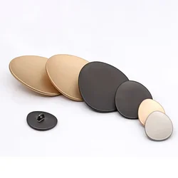 3pc/lot 40mm high quality metal buttons for coat hand-sewn button round irregular matte high-end   clothing