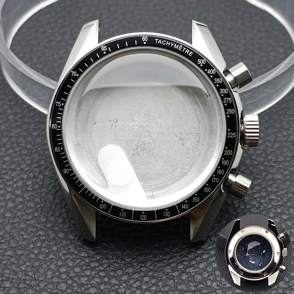 男性用金属ケース,時計ケース20mm,vk63ムーブメントに適合,アクセサリー,39.7mm