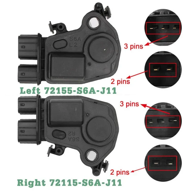 Door lock Actuator 72115-S6A-J11 72155-S6A-J11 For Honda FIT 2003-2008 PILOT 2003-2007 For ELEMENT For CRV RD5 RD7 For ODYSSEY