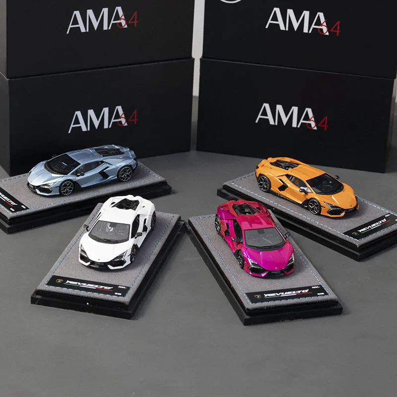 

Масштаб 1:64 AMA Фошань Выставка Lamborghini Revuelto Смола Модель автомобиля Коллекционная игрушка Подарок Сувенир Дисплей Орнамент