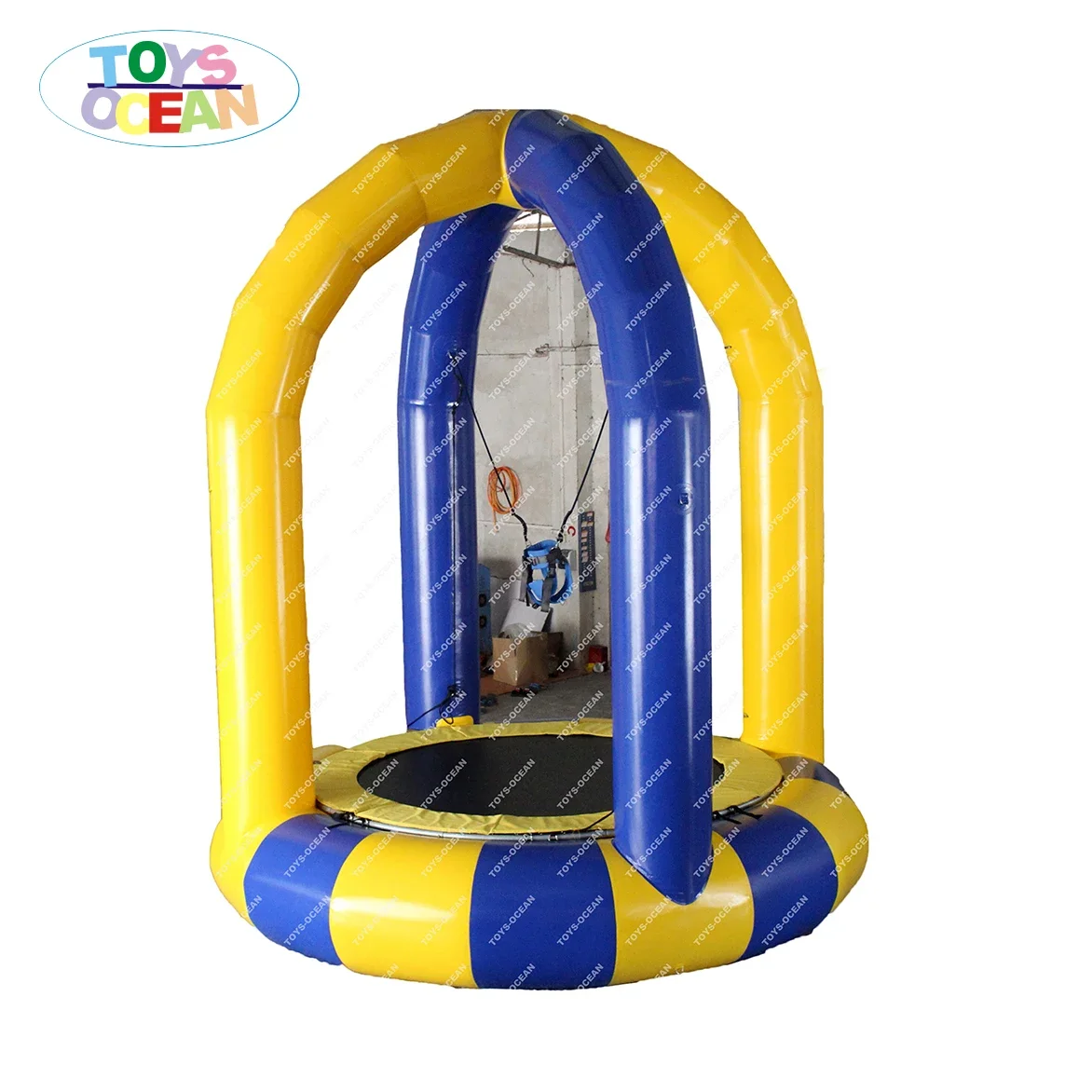 Single Inflatable Bungee Trampoline Jumping Trampoline Carnival Games Outdoor