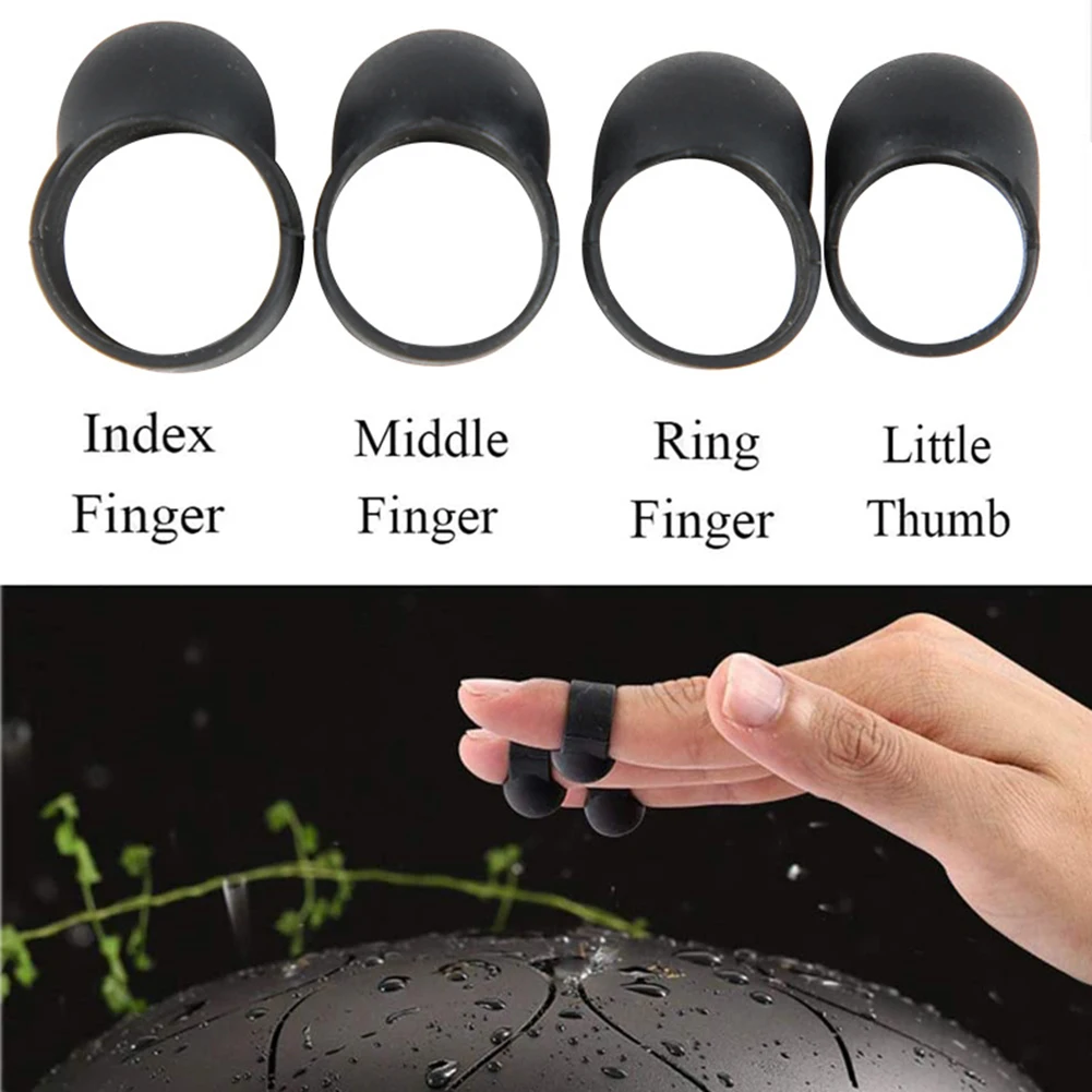 4pcs/set Electric Guitarra Plectrums Guitar Part Finger Picks for Steel Tongue Drum Percussion Instrument Accessories