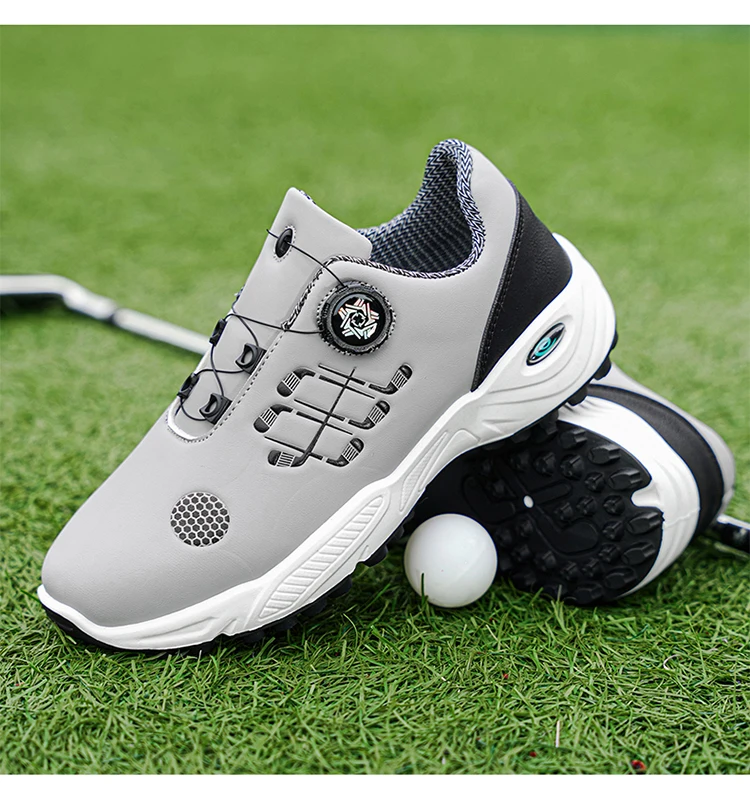 Herren-Golfschuhe für Herbst und Sommer, mit dicken und flexiblen Sohlen, bequem und atmungsaktiv, mit praktischem Twist-Lock-Design, geeignet für den täglichen Freizeitgebrauch, Golf, Outdoor-Sport und andere Aktivitäten – Detail 21
