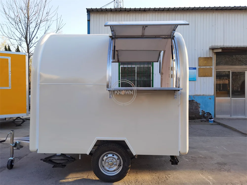 Concessione Food Truck Van dimensioni personalizzate completamente attrezzature Snack Coffee Kiosk Mobile Restaurant Fast Food Truck Trailer