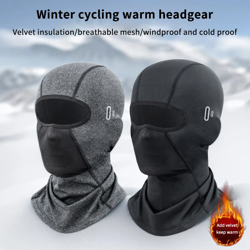 Thermal Winter Scarf Mask Windproof Bicycle Motorcycle Balaclava Breathable Winter Face Mask Cover For Extreme Cold Weather